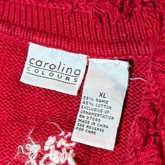 Carolina Colour Christmas Snowman Zip Up Sweater Size Extra Large - Picture 5 of 6